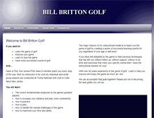 Tablet Screenshot of billbrittongolfschool.com